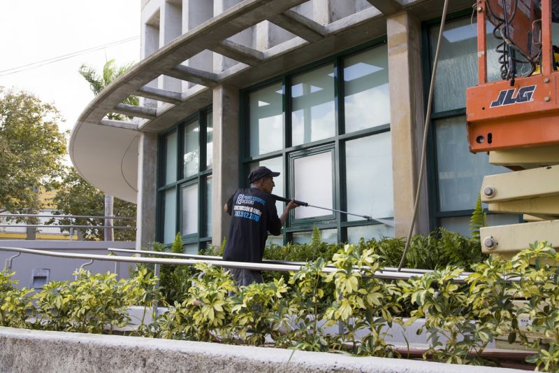 Clean Surface After Powerwashing